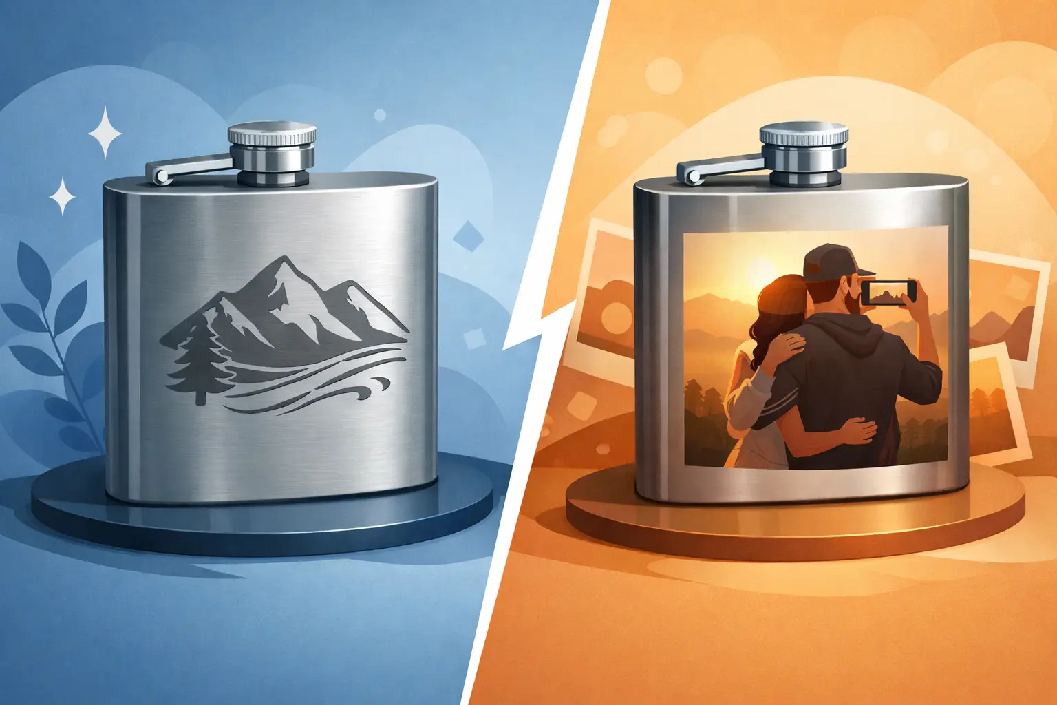 Engraved Flask vs Photo Flask: Which Wins?